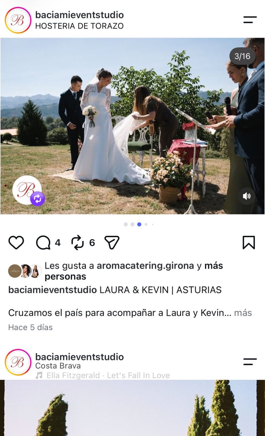 Coordinación de boda en Costa Brava